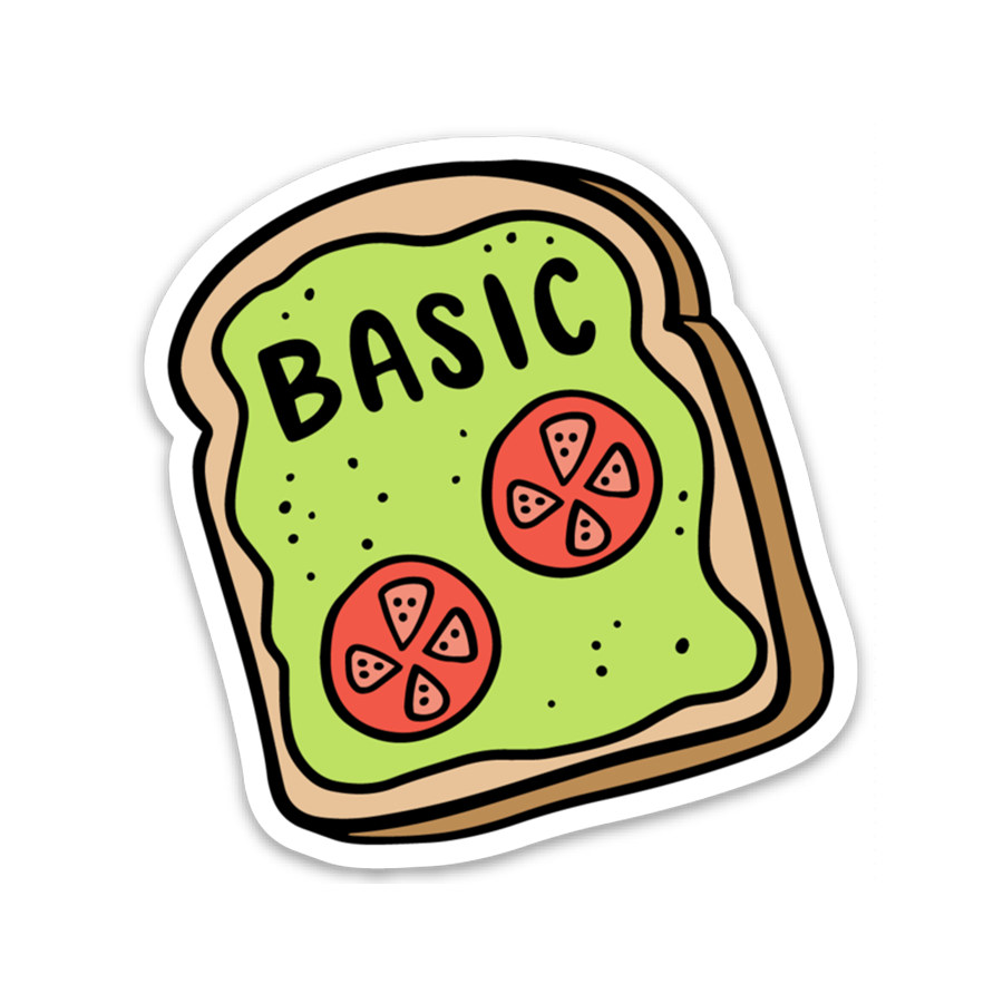 Avocado Toast Basic Sticker