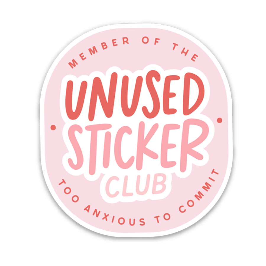Unused Sticker Club Sticker