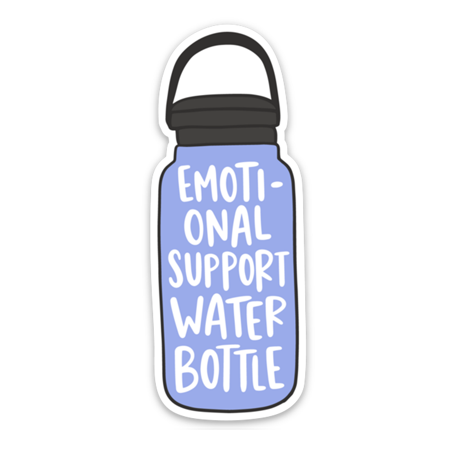 Emotional Support Water Bottle Sticker
