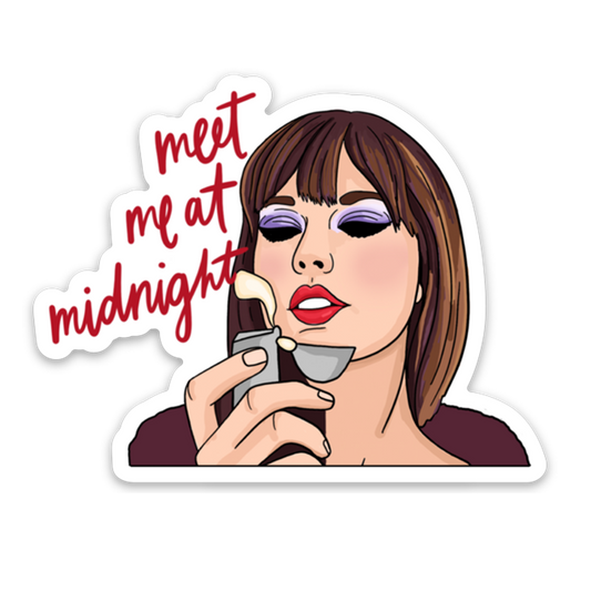 Meet Me At Midnight Sticker