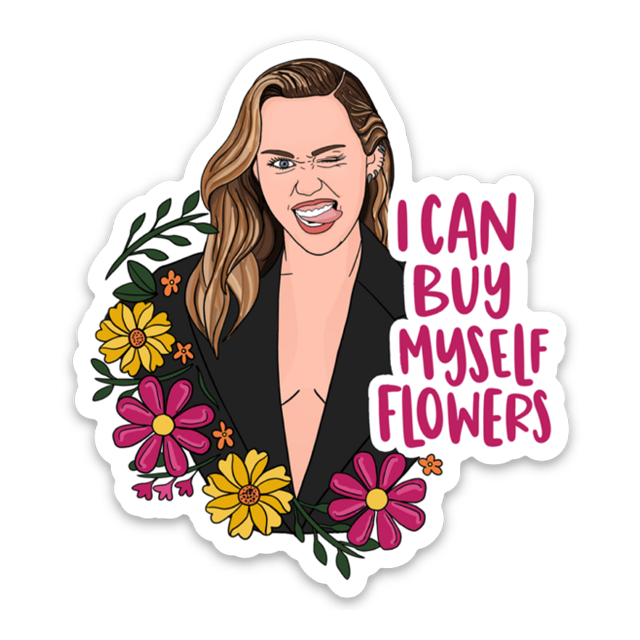 Buy Myself Flowers Sticker – Brittany Paige
