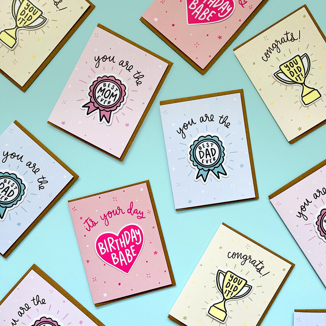 Best Mom Ever Sticker Card