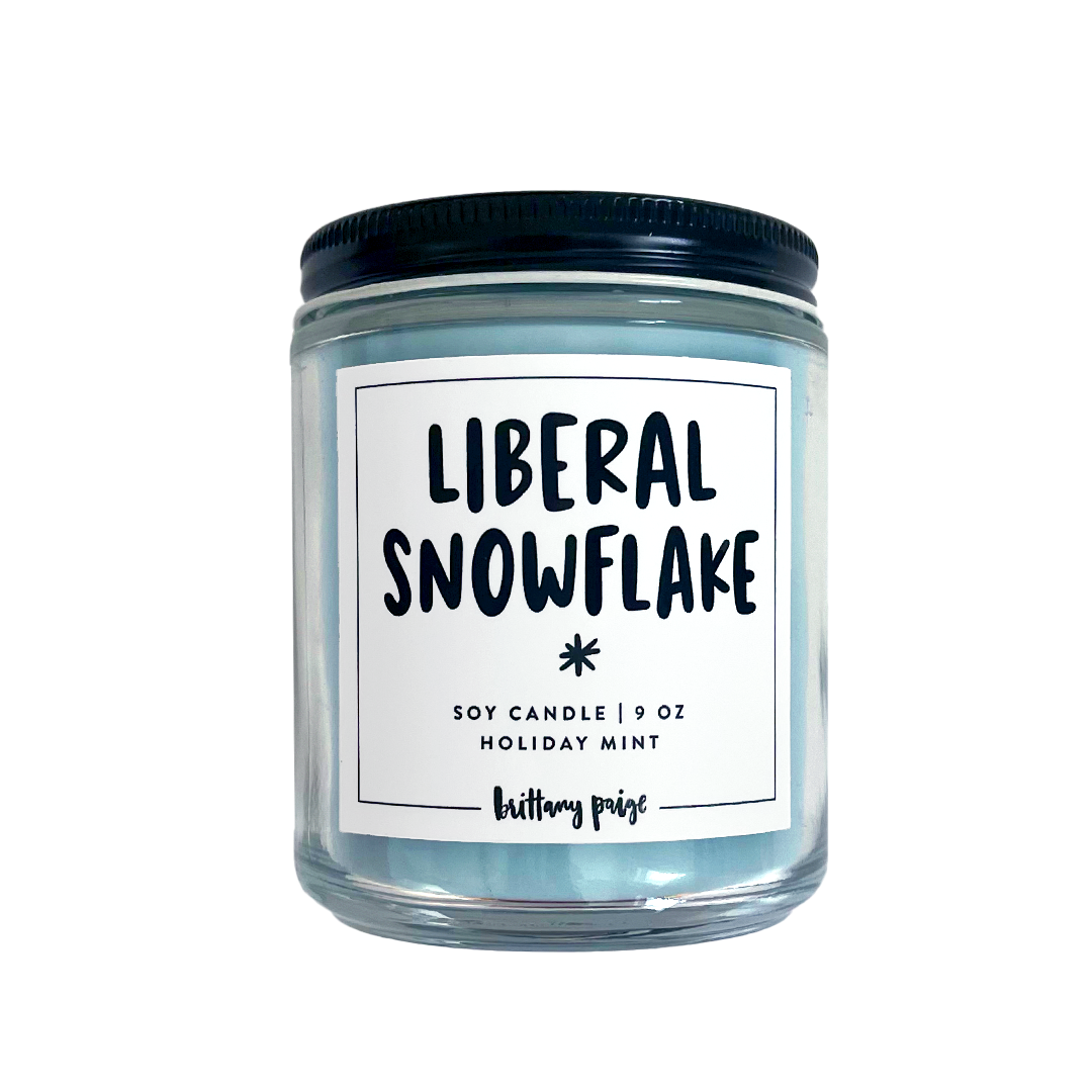 Liberal Snowflake Candle