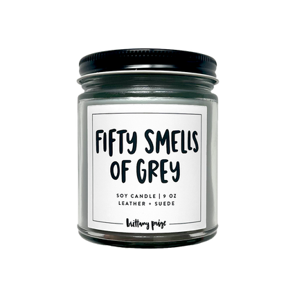 Fifty Smells of Grey Candle