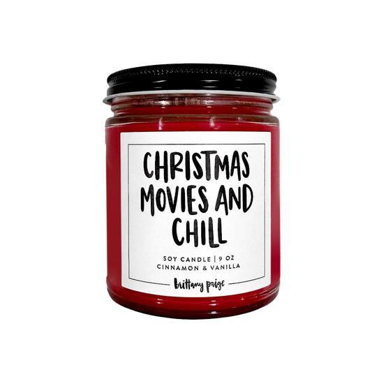 Christmas Movies & Chill Candle