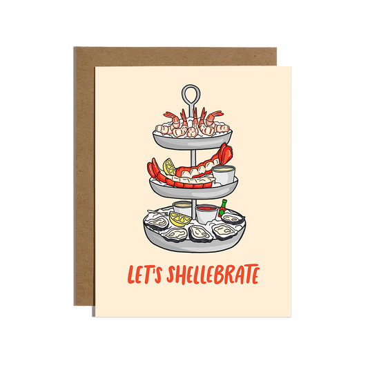 Let's Shellebrate Seafood Tower Card