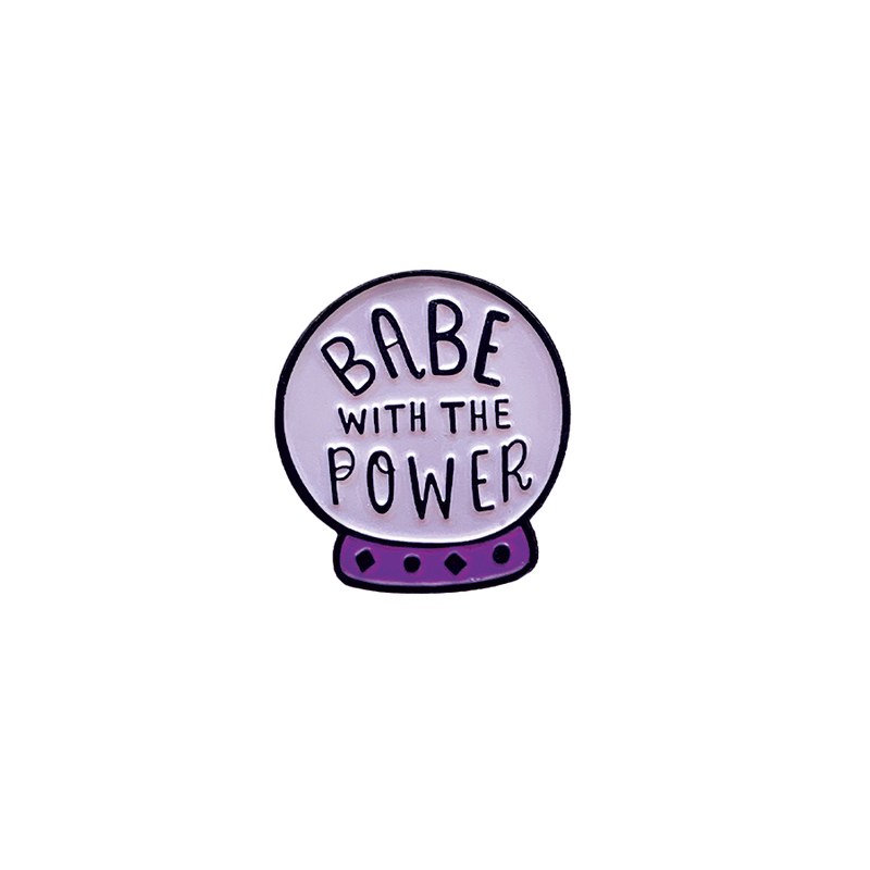 Babe With The Power Crystal Ball Enamel Pin