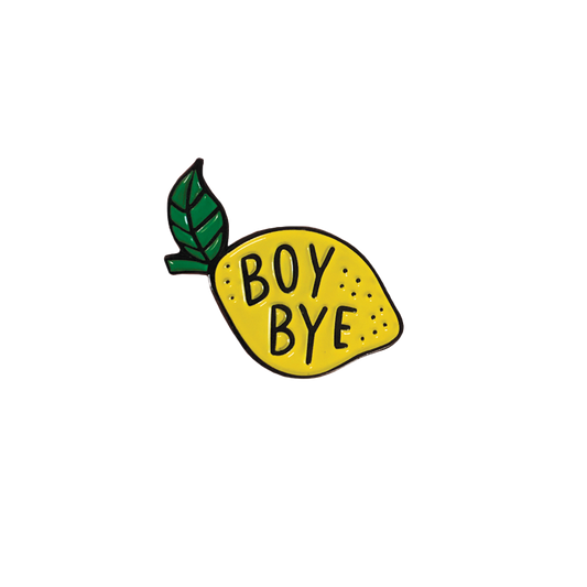 Boy Bye Lemon Enamel Pin