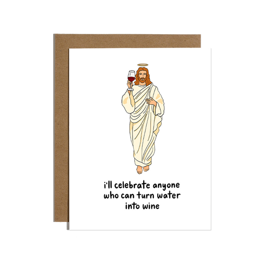 Jesus Wine Easter Card