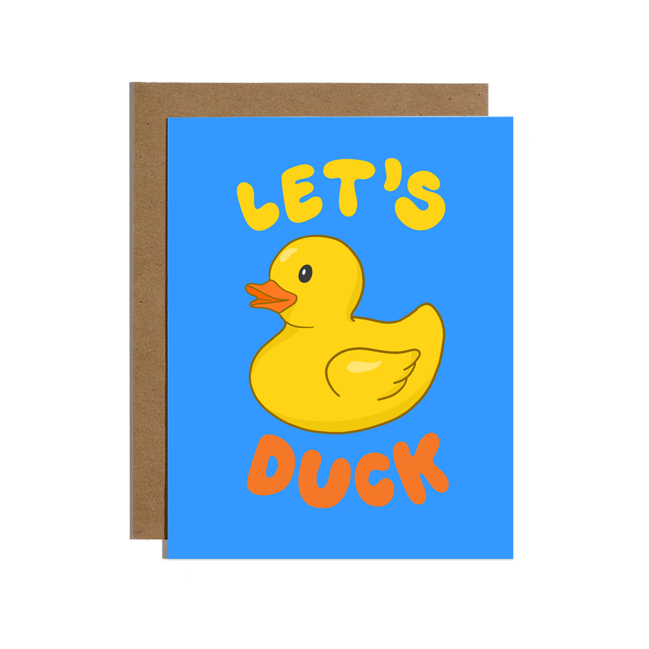 Let's Duck Rubber Duck Card