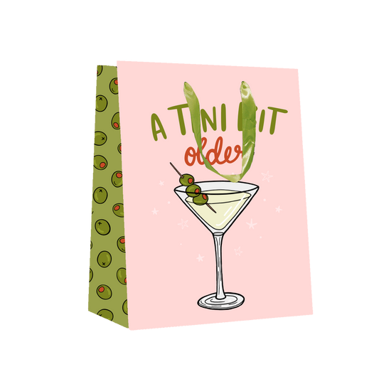 A Tini Bit Older Martini Birthday Gift Bag