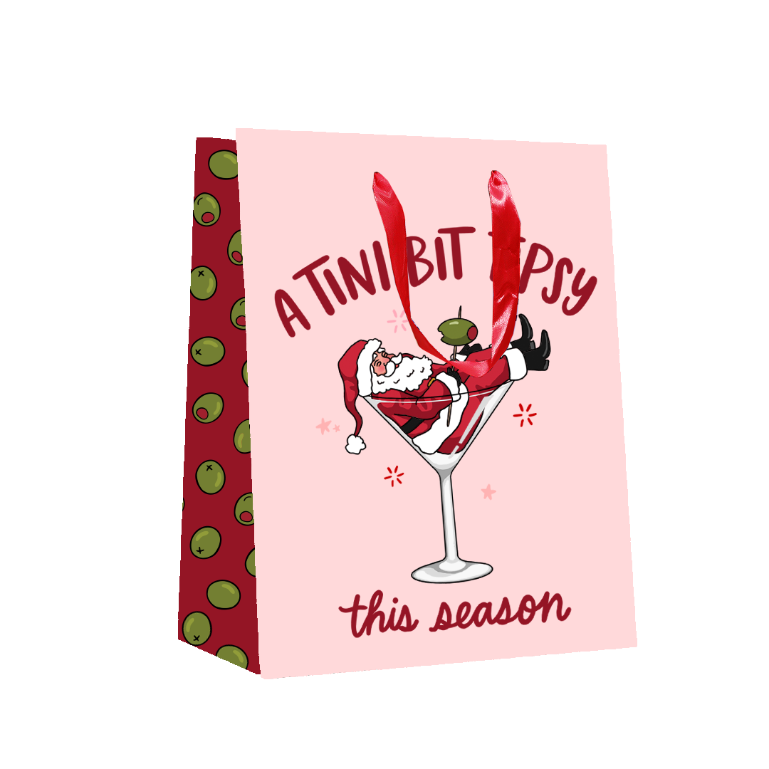 Tini Tipsy Santa Gift Bag