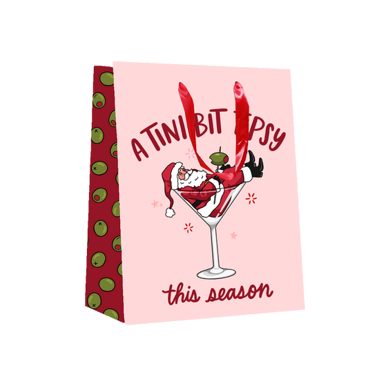 Tini Tipsy Santa Gift Bag