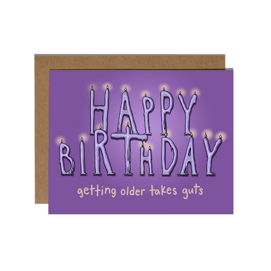 GUTS Birthday Card