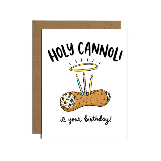 Holy Cannoli Birthday Card