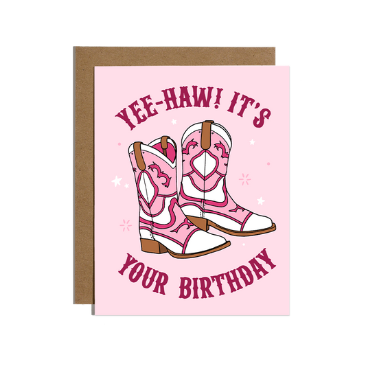 Yee-Haw Cowboy Birthday Card