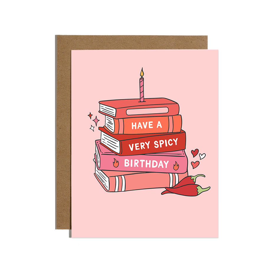 Have A Spicy Birthday Bookish Birthday Card