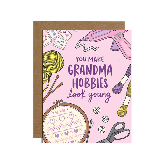 Grandma Hobbies Birthday Card