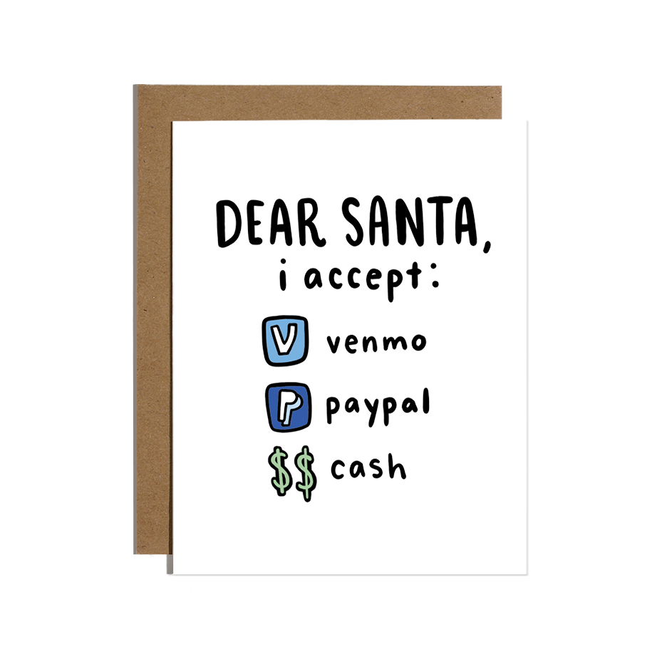 "Dear Santa I Accept..." Holiday Card