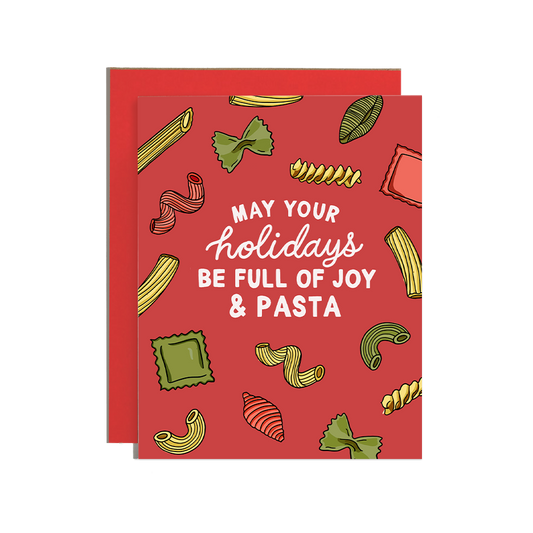 Holiday Full of Joy and Pasta Card