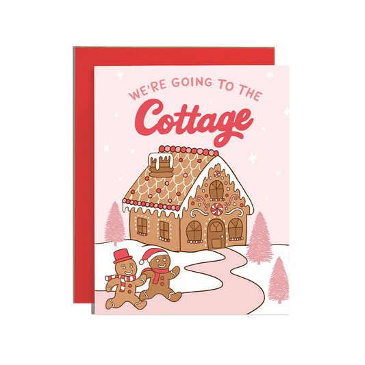 We're Going To The Cottage Gingerbread Holiday Card