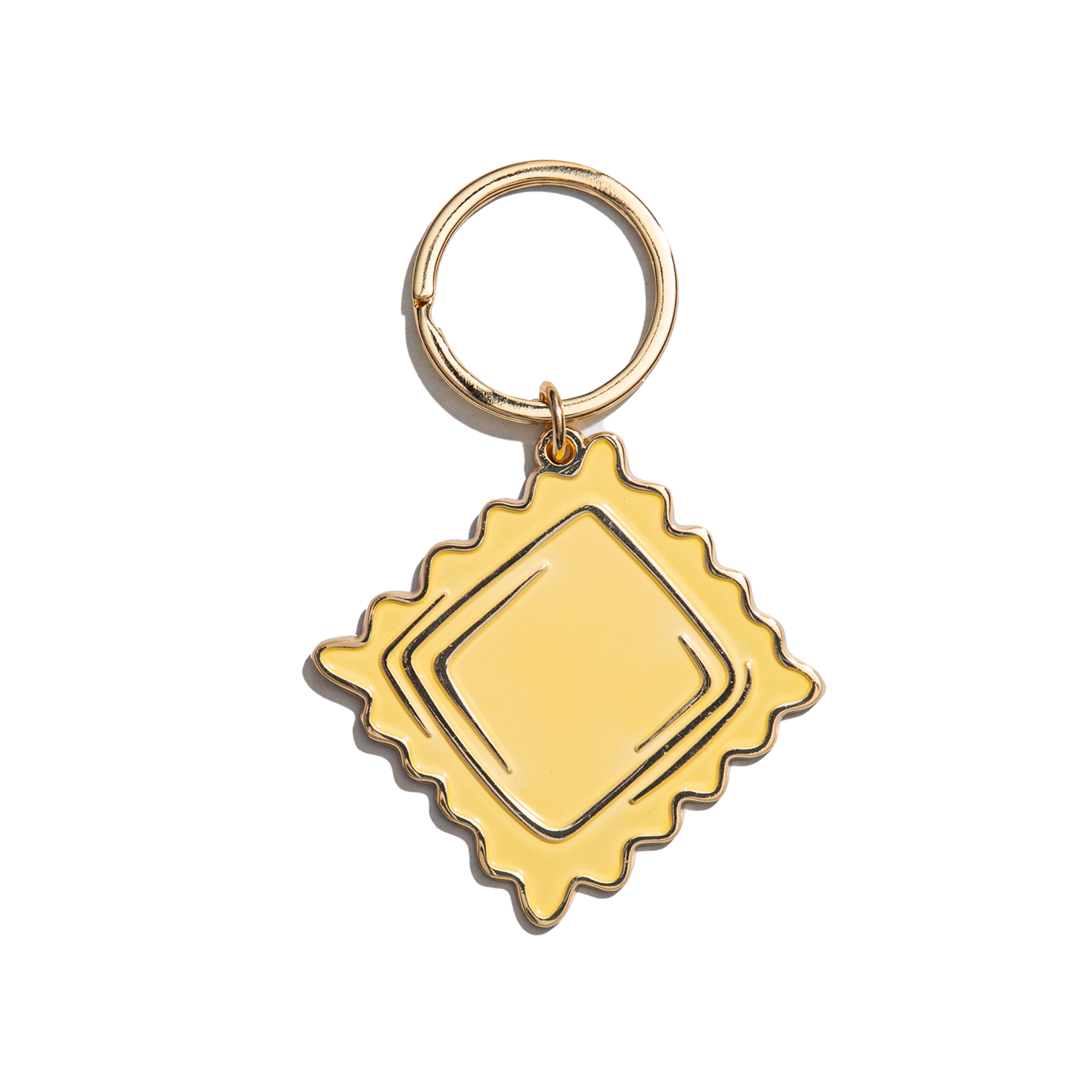 Ravioli Pasta Enamel Keychain
