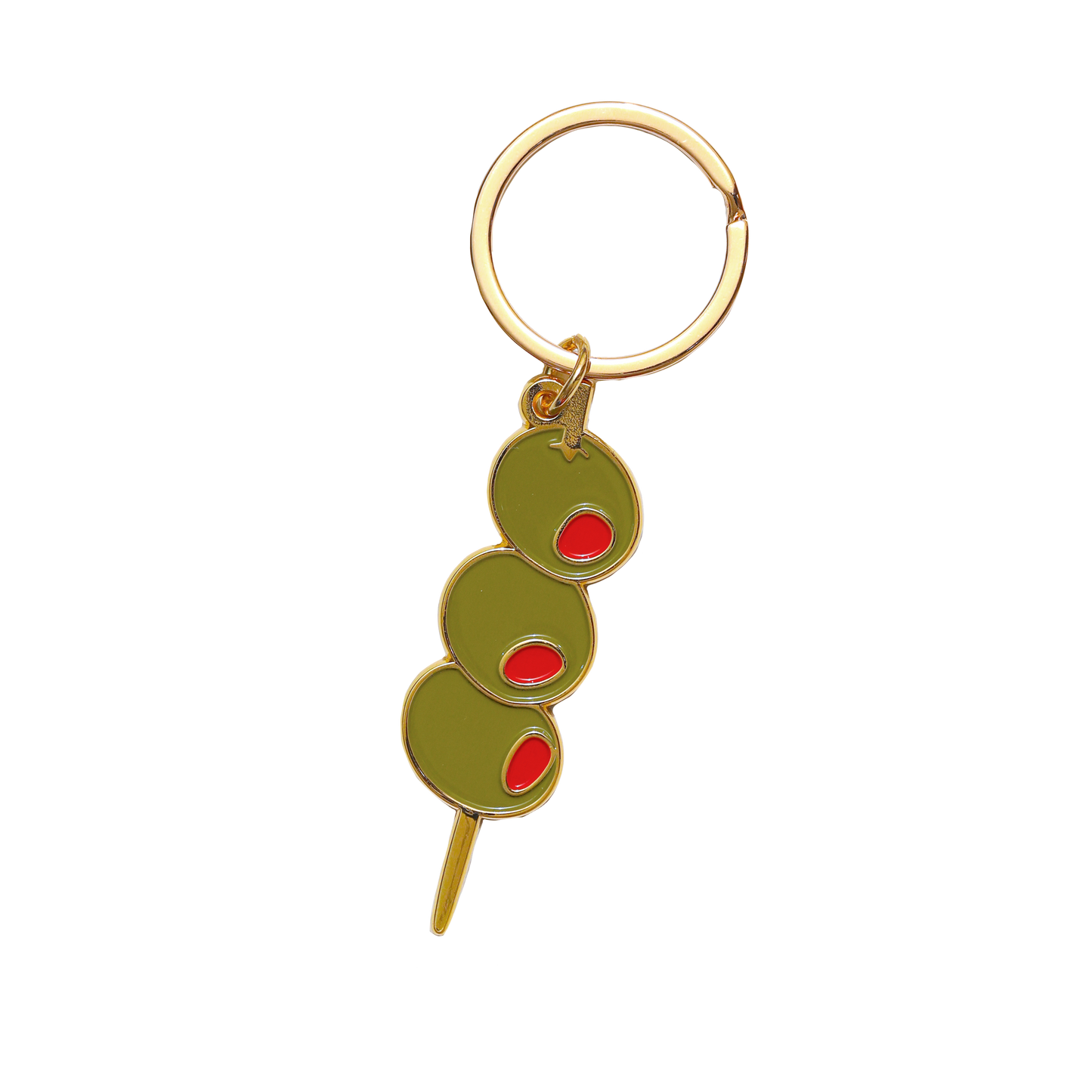 Olives Enamel Keychain Bag Charm