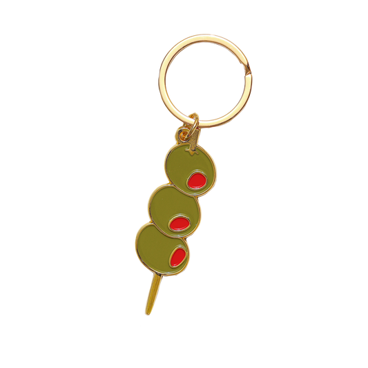 Olives Enamel Keychain Bag Charm