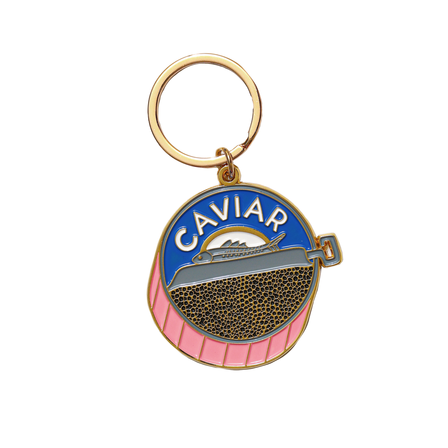 Caviar Enamel Keychain Bag Charm