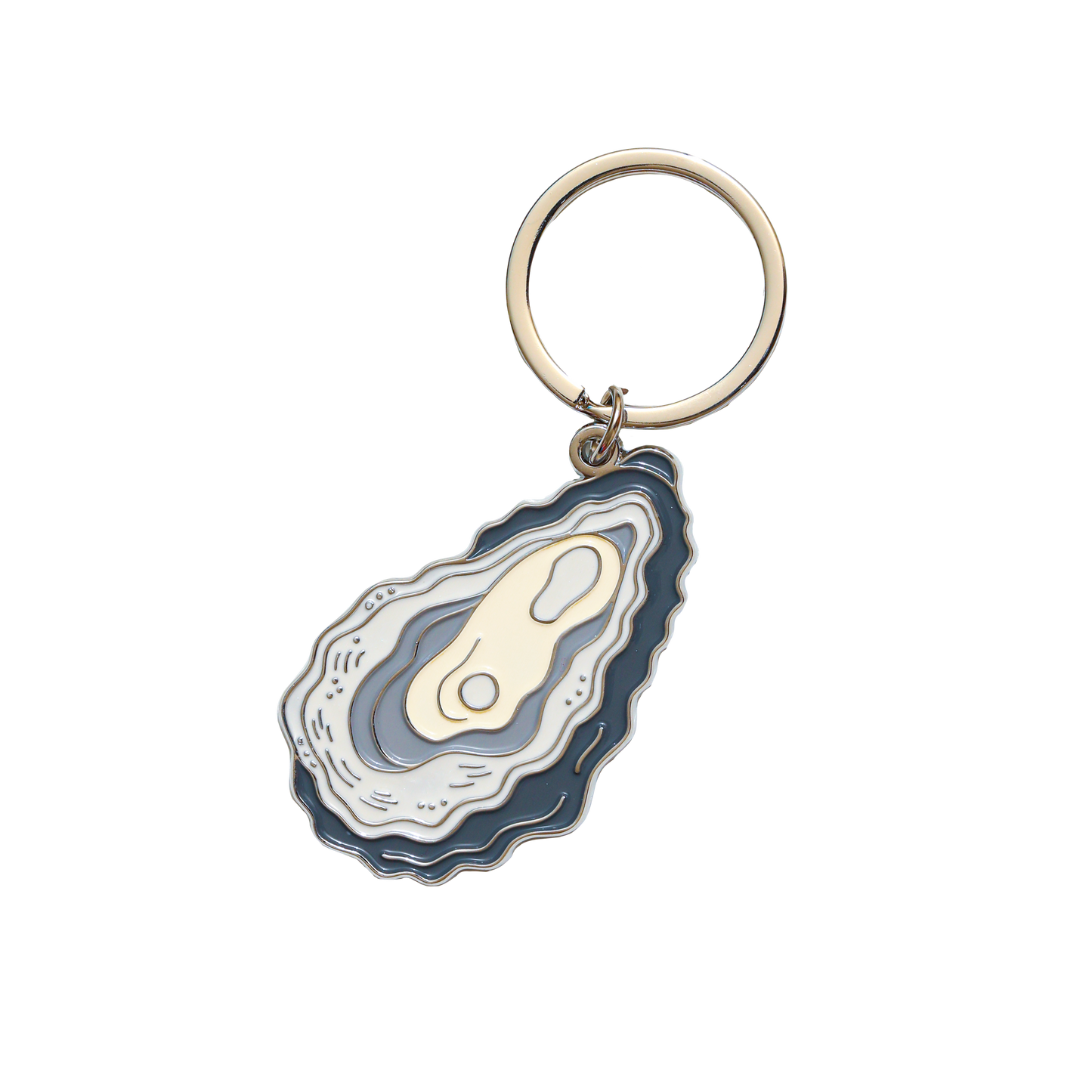 Oyster Enamel Keychain Bag Charm