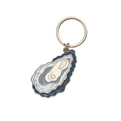 Oyster Enamel Keychain Bag Charm