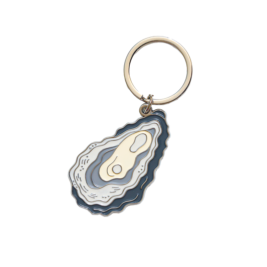 Oyster Enamel Keychain Bag Charm