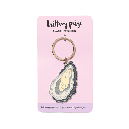 Oyster Enamel Keychain Bag Charm