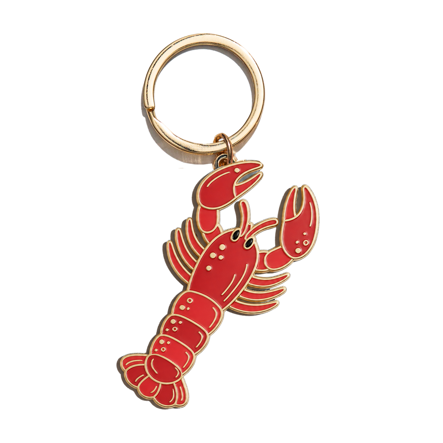 Lobster Enamel Keychain Bag Charm