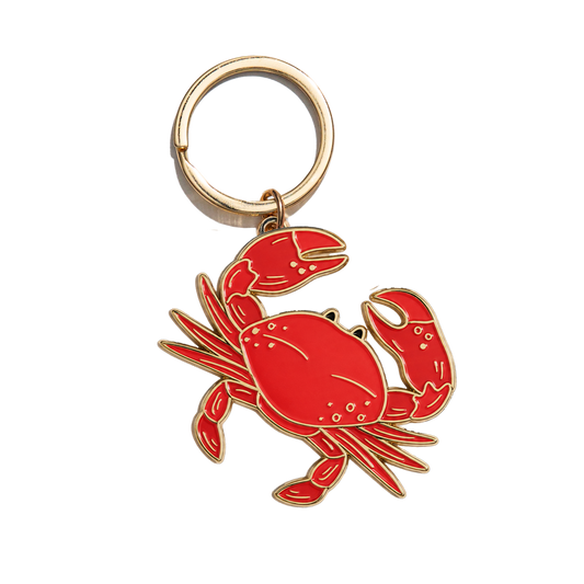 Crab Enamel Keychain Bag Charm