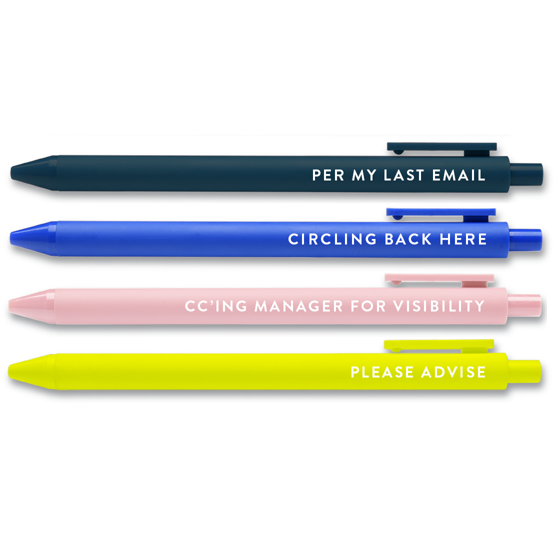 Passive Aggressive Corporate Lingo Jotter Pen Set