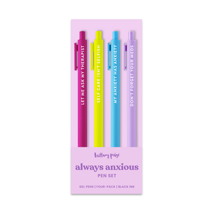 Always Anxious Anxiety Pen Set