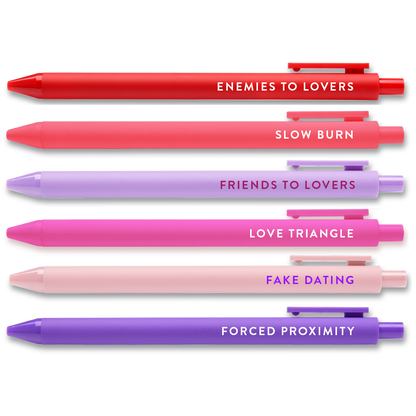 Romance Tropes Pen Set