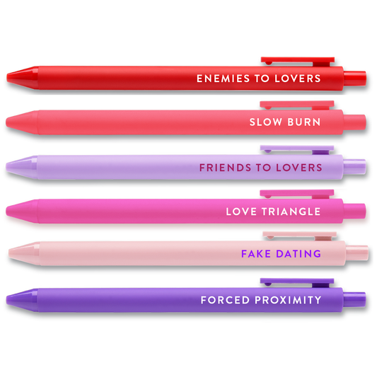 Romance Tropes Pen Set