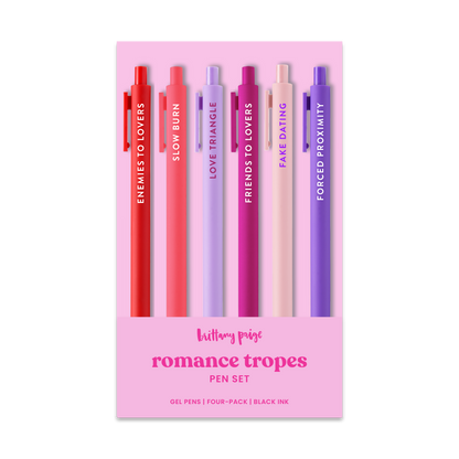 Romance Tropes Pen Set