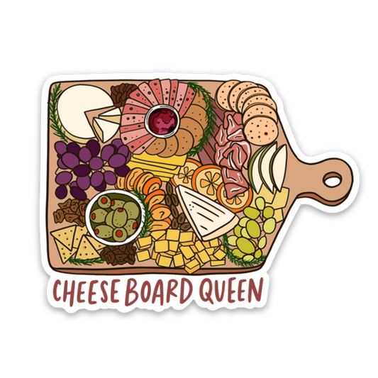 Cheeseboard Queen Charcuterie Sticker