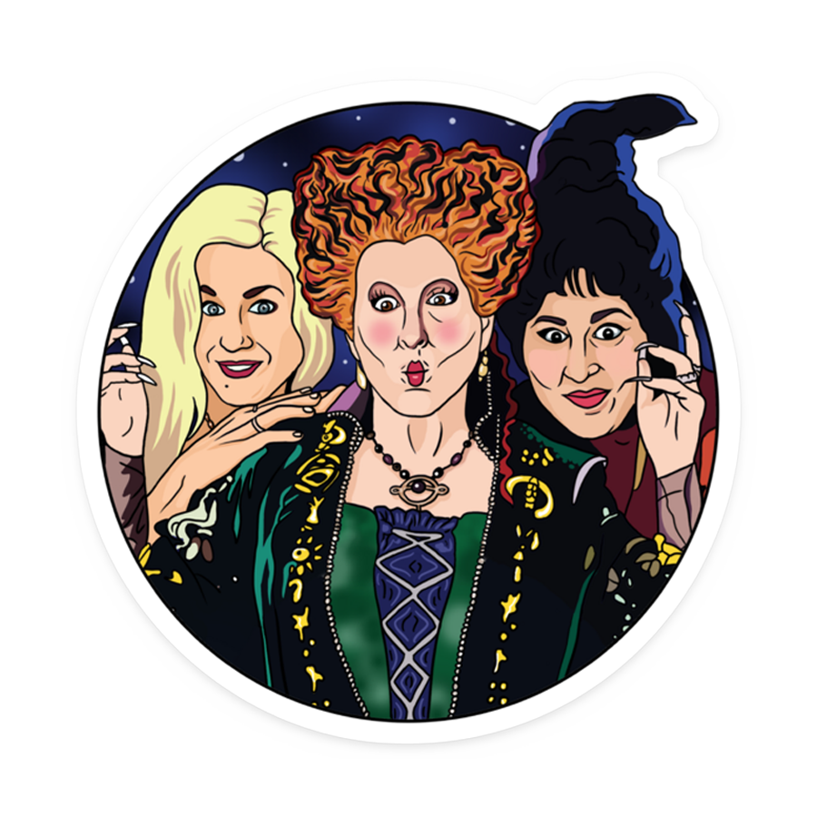 Witch Sisters Sticker