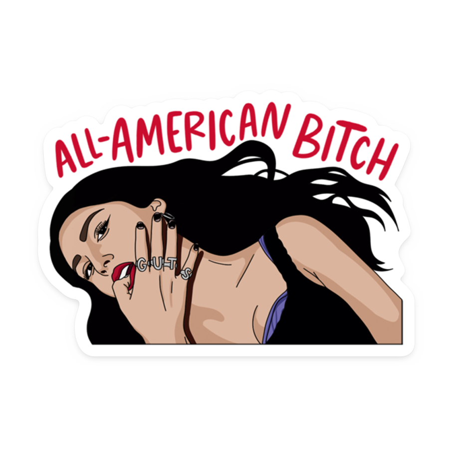 All-American Bitch Sticker