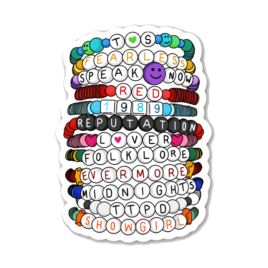 NEW Eras Friendship Bracelets Sticker