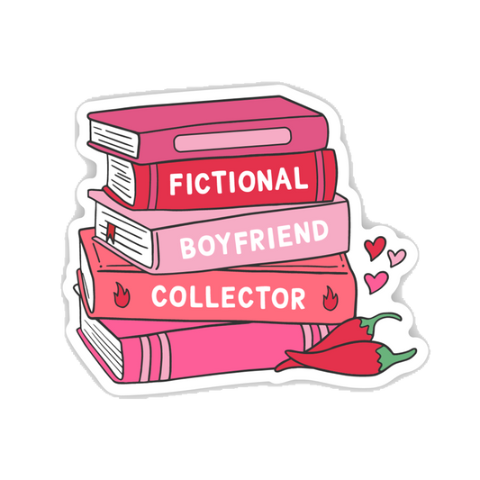 Fictional Boyfriend Collector Spicy Books Sticker