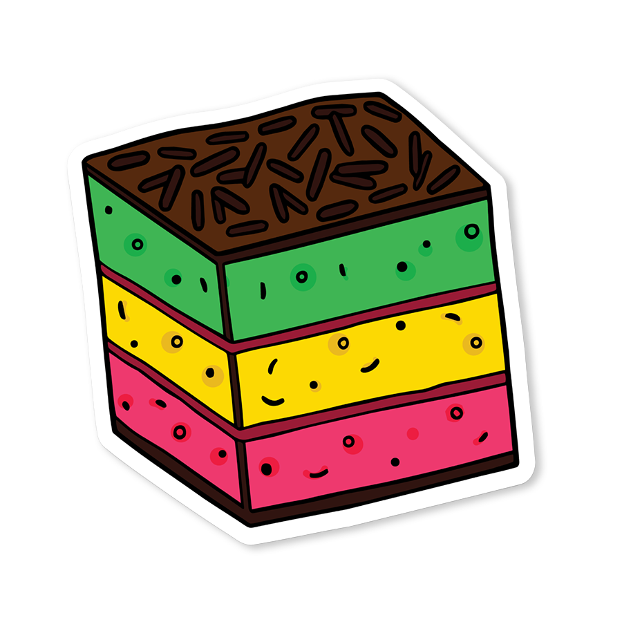 Italian Rainbow Cookie Sticker
