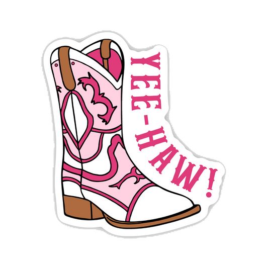 Cowboy Boot Yee-haw Sticker