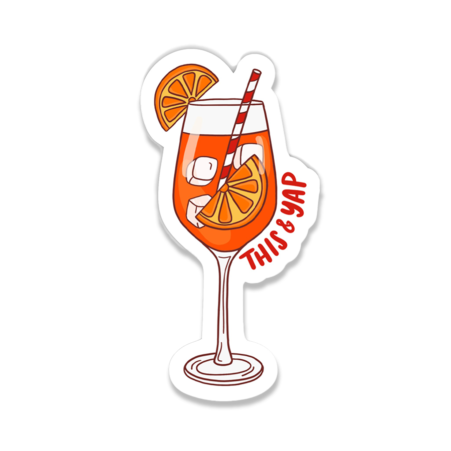Aperol Spritz This and Yap Sticker