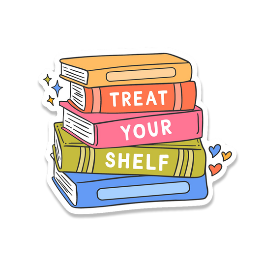 Treat Your Shelf Books Sticker