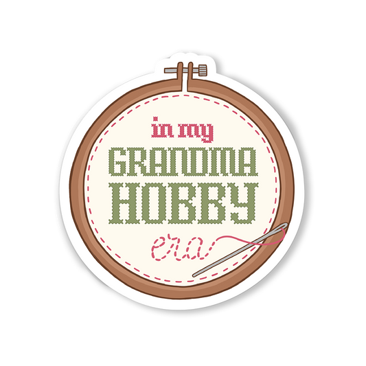 In My Grandma Hobby Era Sticker